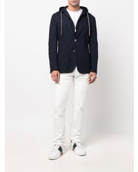 Мужские белые рваные джинсы от Jacob Cohen