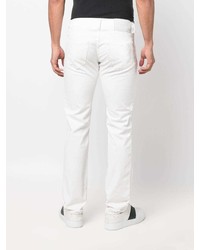 Мужские белые рваные джинсы от Jacob Cohen