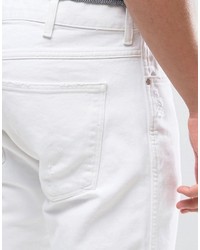Мужские белые рваные джинсы от Wrangler