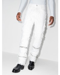 Мужские белые рваные джинсы от 1017 Alyx 9Sm
