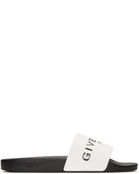 Мужские белые резиновые сандалии от Givenchy
