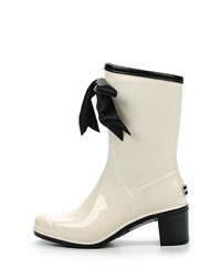 Женские белые резиновые сапоги от Boomboots