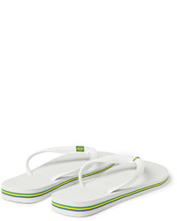 Мужские белые резиновые сланцы от Havaianas