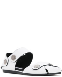 Белые сандалии на плоской подошве от Stella McCartney