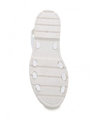 Белые сандалии на плоской подошве от Ella