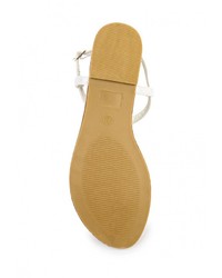 Белые сандалии на плоской подошве от Exquily