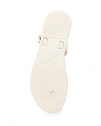 Белые сандалии на плоской подошве от Malien