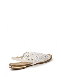 Белые сандалии на плоской подошве от Malien