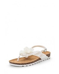 Белые сандалии на плоской подошве от Mellisa