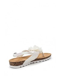 Белые сандалии на плоской подошве от Mellisa