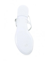 Белые сандалии на плоской подошве от Mon Ami