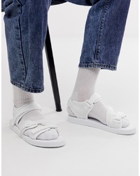 Мужские белые сандалии от ASOS DESIGN
