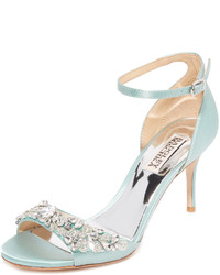 Женские белые сатиновые босоножки от Badgley Mischka