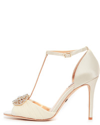 Женские белые сатиновые босоножки от Badgley Mischka