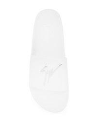 Мужские белые сланцы от Giuseppe Zanotti Design