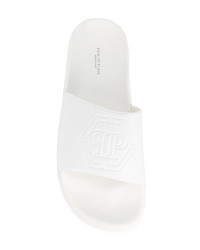 Мужские белые сланцы от Philipp Plein