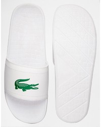 Мужские белые сланцы от Lacoste