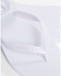 Мужские белые сланцы от Versace