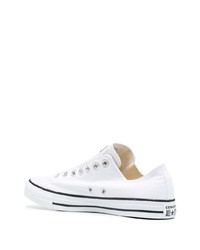 Мужские белые слипоны из плотной ткани от Converse