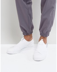 Мужские белые слипоны от adidas