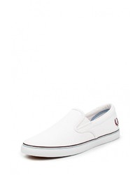 Мужские белые слипоны от Fred Perry