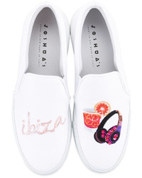 Женские белые слипоны от Joshua Sanders