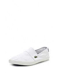 Мужские белые слипоны от Lacoste