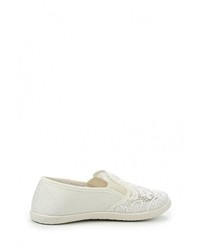 Женские белые слипоны от Malien