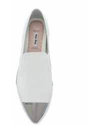 Женские белые слипоны от Miu Miu