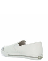 Женские белые слипоны от Miu Miu