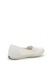 Женские белые слипоны от Superga