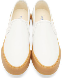 Мужские белые слипоны от Junya Watanabe