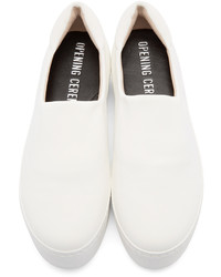 Женские белые слипоны от Opening Ceremony