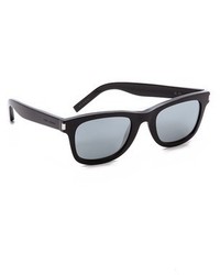 Женские белые солнцезащитные очки от Saint Laurent