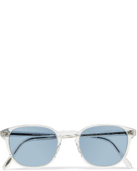 Мужские белые солнцезащитные очки от Oliver Peoples
