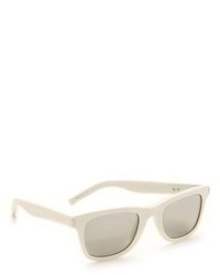 Женские белые солнцезащитные очки от Saint Laurent