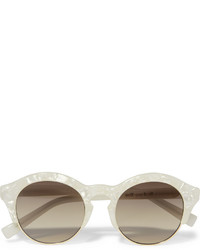 Женские белые солнцезащитные очки от Self-Portrait