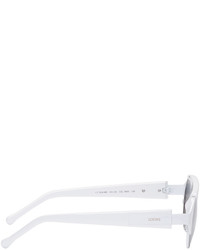 Женские белые солнцезащитные очки от Loewe