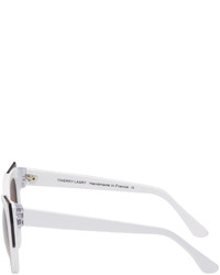 Женские белые солнцезащитные очки от Thierry Lasry
