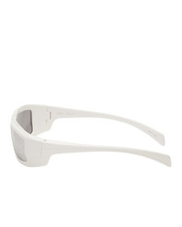 Мужские белые солнцезащитные очки от Rick Owens