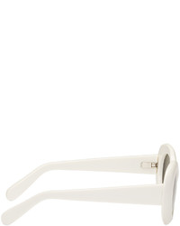 Женские белые солнцезащитные очки от Acne Studios