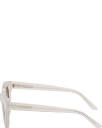 Женские белые солнцезащитные очки от Sun Buddies