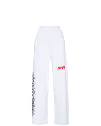 Женские белые спортивные штаны с принтом от Off-White