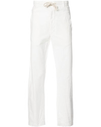 Мужские белые спортивные штаны от Ann Demeulemeester