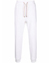 Мужские белые спортивные штаны от Brunello Cucinelli