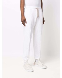 Мужские белые спортивные штаны от Brunello Cucinelli