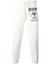 Мужские белые спортивные штаны от Moschino