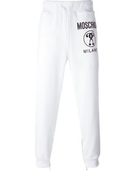 Мужские белые спортивные штаны от Moschino
