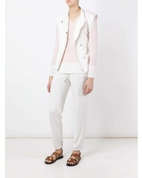 Женские белые спортивные штаны от Loro Piana