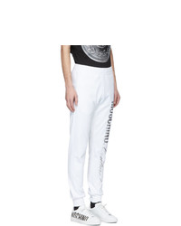 Мужские белые спортивные штаны от Moschino